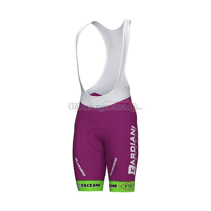 Abbigliamento Ciclismo Bardiani Csf Manica Corta 2022 Viola